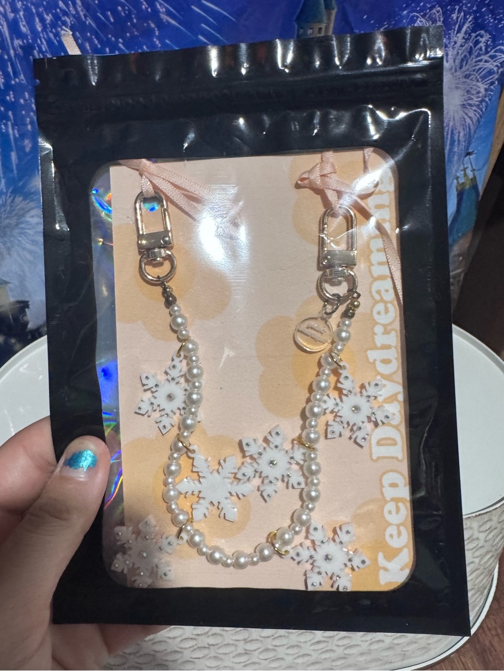 Snowflake purse chain